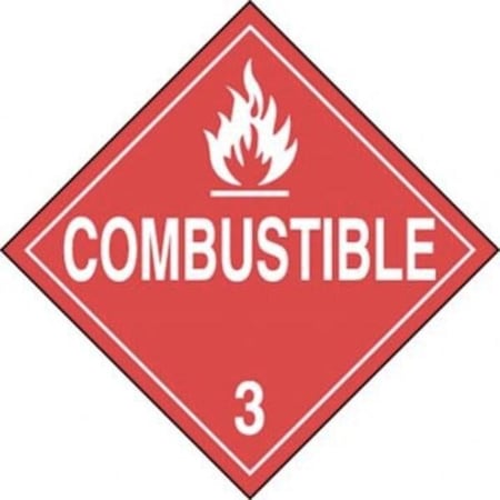 Accuform DOT PLACARD HAZARD CLASS 3 MPL302VS25 MPL302VS25